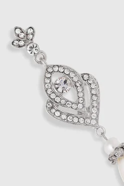 BABEYOND Earrings | Vintage<Art Deco Crystal Pearl Drop Earrings