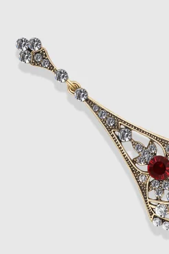 BABEYOND Earrings | Vintage<Art Deco Crystal Rhinestone Hollow Earrings