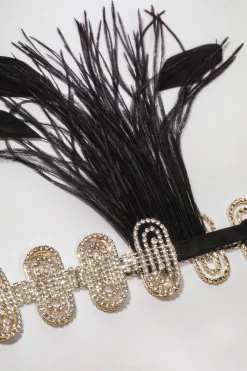 BABEYOND Feather | Rhinestone<Art Deco Feather Headband