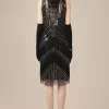 BABEYOND Flapper Dresses | Fringe<Art Deco Geometric Symmetry Beaded Flapper Dress