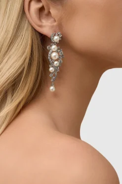 BABEYOND Earrings | Vintage<Art Deco Pearl Crystal Earrings