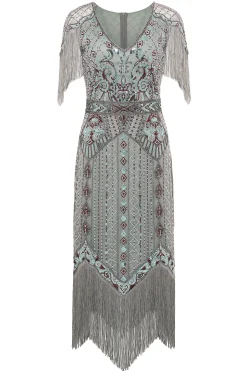 BABEYOND Flapper Dresses | Fringe<Art Deco Sparkle Fringe Flapper Dress