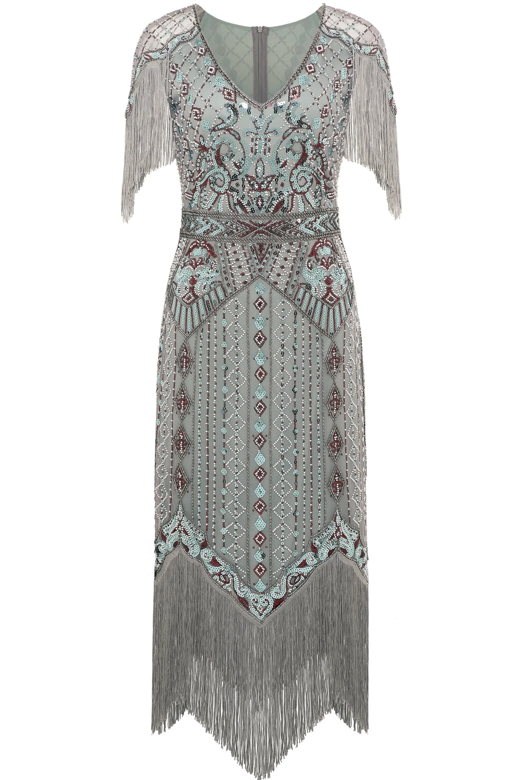 BABEYOND Flapper Dresses | Fringe<Art Deco Sparkle Fringe Flapper Dress