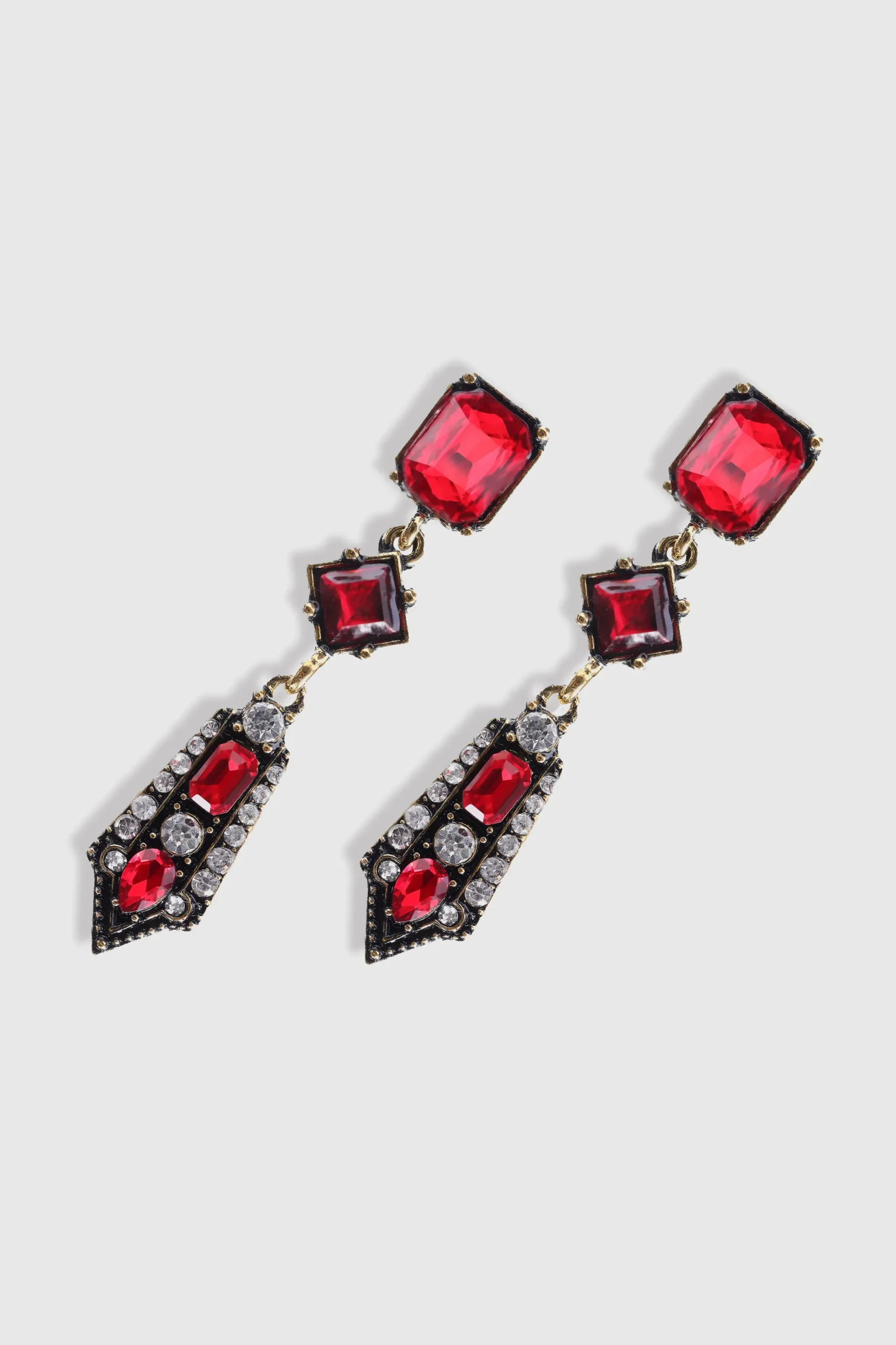 BABEYOND Earrings | Vintage<Art-Deco Rhinestone Studded Earrings