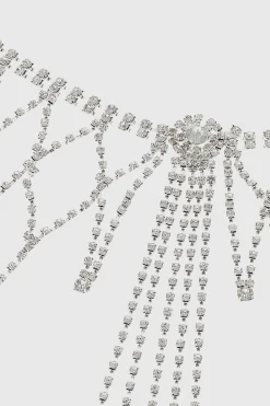 BABEYOND Shawls & Scarves | Rhinestone<Asymmetric Shiny Cape Crystal Chain Shawl