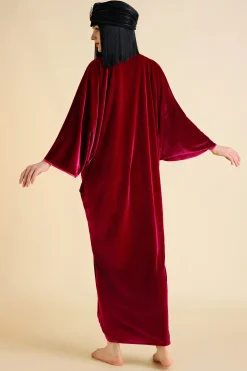 BABEYOND Evening Dresses | Velvet<Batwing Sleeve Slit Robe Dress