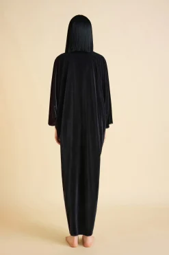 BABEYOND Evening Dresses | Velvet<Batwing Sleeve Slit Robe Dress