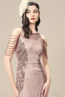 BABEYOND Evening Dresses | Sequin<Beaded Chain Sleeve Ombre Evening Gown