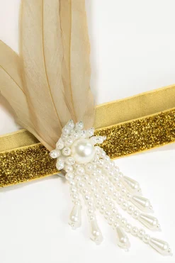 BABEYOND Feather | Feather<Beaded Feather Shimmer Hairband