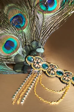 BABEYOND Chain | Feather<Beaded Peacock Feather Headband