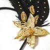 BABEYOND Feather | Feather<Beaded Sequin Floral Feather Headband