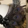 BABEYOND Feather | Feather<Beaded Sequin Peacock Headdress