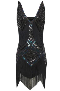 BABEYOND Wedding Dresses | Wedding<Beaded Sequin V-Neck Mini Slip Dress