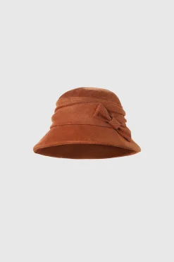 BABEYOND Hats<Bow-Trimmed Wide Brim Bucket Hat