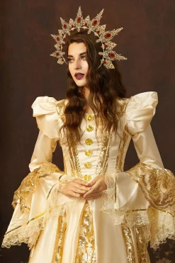 BABEYOND Halo Crown<Brilliant Rose Hollow Mary Halo Headband