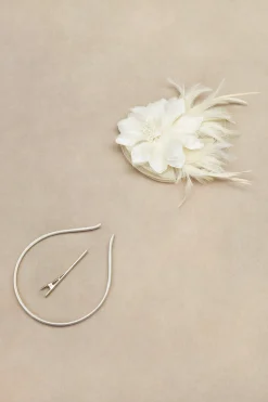 BABEYOND Fascinators<Cambric Tea Party Feather Fascinator