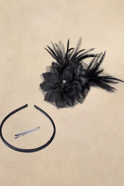 BABEYOND Fascinators<Cambric Tea Party Feather Fascinator