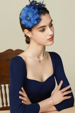 BABEYOND Fascinators<Cambric Tea Party Feather Fascinator