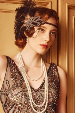 BABEYOND Feather | Rhinestone<Carnival Beaded Feather Headdress