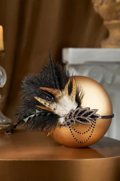 BABEYOND Feather | Rhinestone<Carnival Beaded Feather Headdress