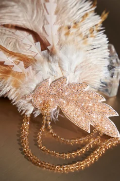 BABEYOND Feather | Rhinestone<Carnival Beaded Feather Headdress