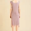 BABEYOND Flapper Dresses | Wedding Dresses<Chic Cap Sleeve Beaded H-Line Cocktail Dress