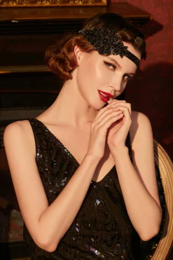 BABEYOND Rhinestone | Rhinestone<Classic Beaded Gatsby Headband