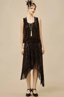 BABEYOND Day Dresses | Fringe<Classic 20s H-line Two-Piece Day Dress