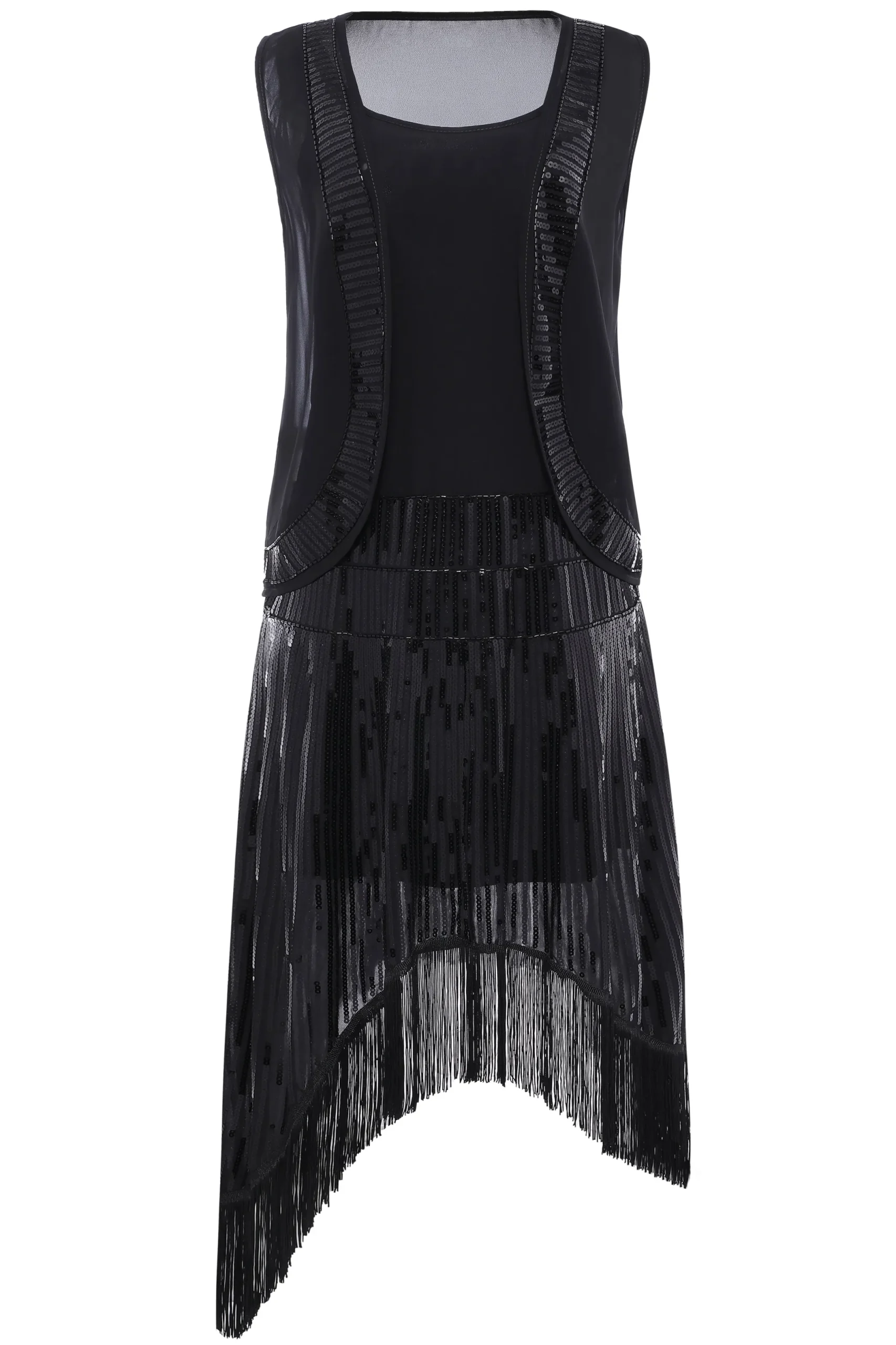 BABEYOND Day Dresses | Fringe<Classic 20s H-line Two-Piece Day Dress