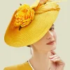 BABEYOND Fascinators<Classic Vintage Wide Brim Fascinator