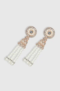 BABEYOND Vintage | Earrings<Classic Zircon Studded Pearl Earrings