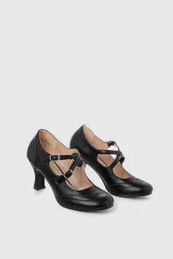 BABEYOND Shoes<Closed Toe Ankle Cross Strap Shoes