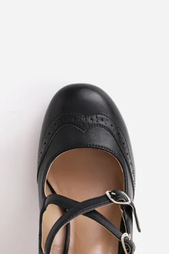 BABEYOND Shoes<Closed Toe Ankle Cross Strap Shoes