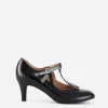 BABEYOND Shoes | Rhinestone<Closed Toe T-Strap Rhinestone Pumps