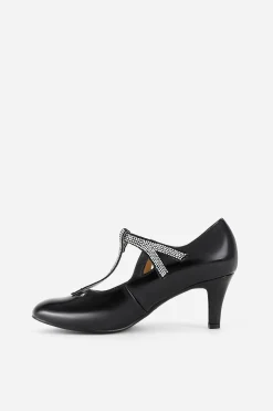 BABEYOND Shoes | Rhinestone<Closed Toe T-Strap Rhinestone Pumps