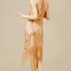 BABEYOND Fringe | Sequin<Cutout Crew Neck Fringe Flapper Dress