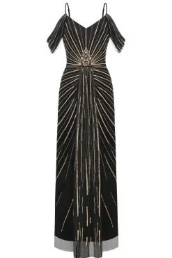 BABEYOND Evening Dresses | Sequin<Dazzling Cold-Shoulder Sequin Evening Gown