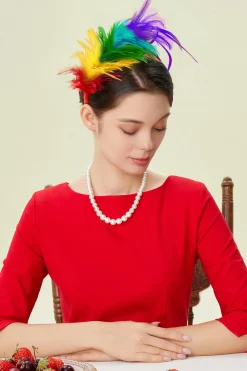 BABEYOND Fascinators<Delicate Kentucky Feather Headband Fascinator