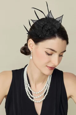 BABEYOND Fascinators<Delicate Kentucky Feather Floral Fascinator