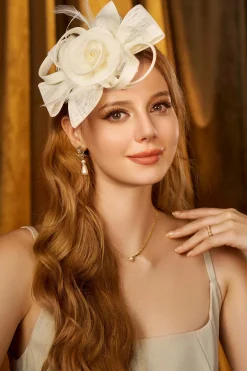 BABEYOND Fascinators<Delicate Ribbon Bow Floral Fascinator