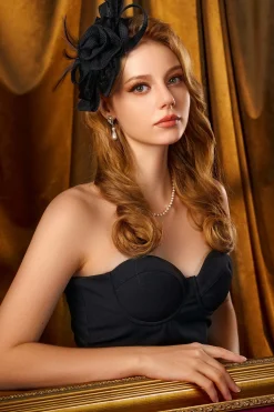 BABEYOND Fascinators<Delicate Ribbon Bow Floral Fascinator