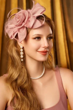 BABEYOND Fascinators<Delicate Ribbon Bow Floral Fascinator
