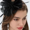 BABEYOND Fascinators<Delicate Ribbon Feather Derby Fascinator