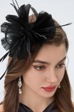 BABEYOND Fascinators<Delicate Ribbon Feather Derby Fascinator