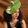 BABEYOND Fascinators<Delicate Wide-Brim Wavy Fascinator