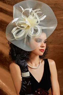 BABEYOND Fascinators<Dreamy Wavy Brim Mesh Fascinator