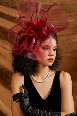 BABEYOND Fascinators<Dreamy Wavy Brim Mesh Fascinator