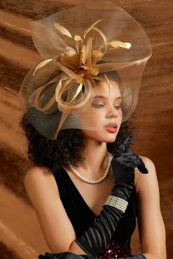 BABEYOND Fascinators<Dreamy Wavy Brim Mesh Fascinator