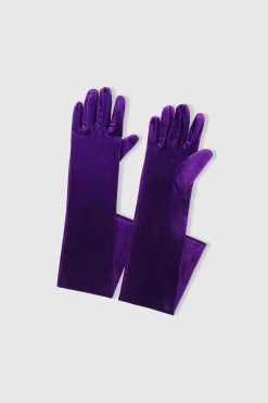 BABEYOND Gloves<21.6" Elbow Length Velvet Stretchy Gloves
