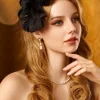 BABEYOND Fascinators<Elegant Bow Accented Lace Fascinator